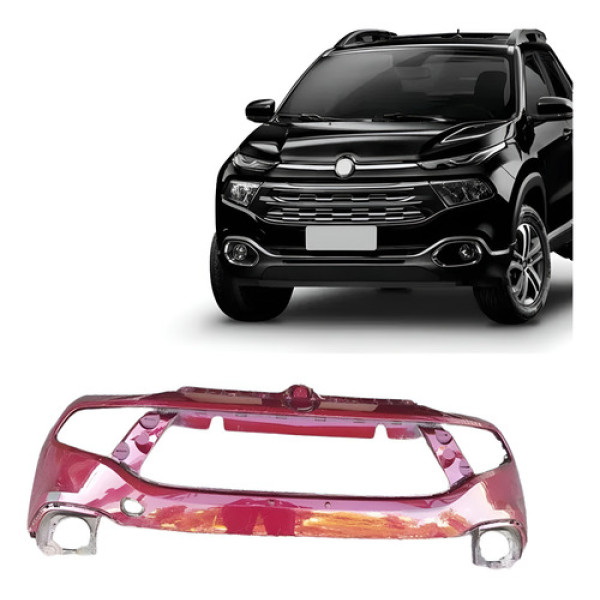 Parachoque Dianteiro Fiat Toro 2015 2016 2017 2018 Bordô