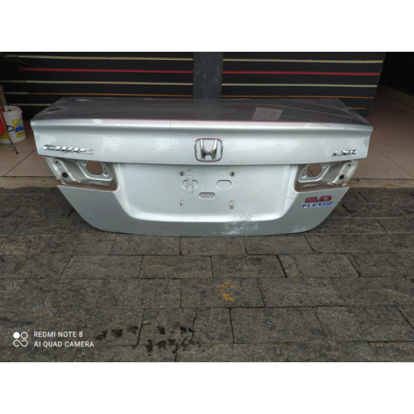 Tampa Porta Mala Traseiro Honda Civic 2012 A 2016 Cinza