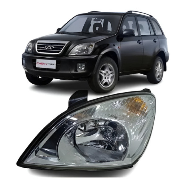 Farol Esquerdo Chery Tiggo 2010 A 2013 Novo Original# Esquerdo