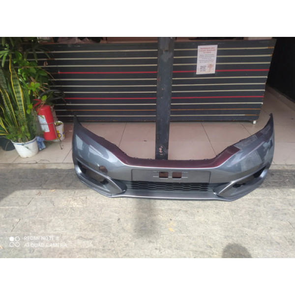 Parachoque Dianteiro Honda Fit 2018 A 2021 Cinza