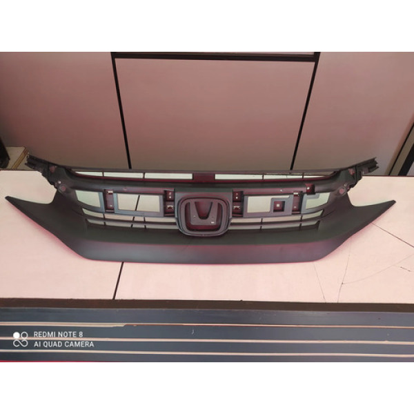 Grade Parachoque Dianteiro Honda Civic G10 2017 A 2019 Preto Fosco