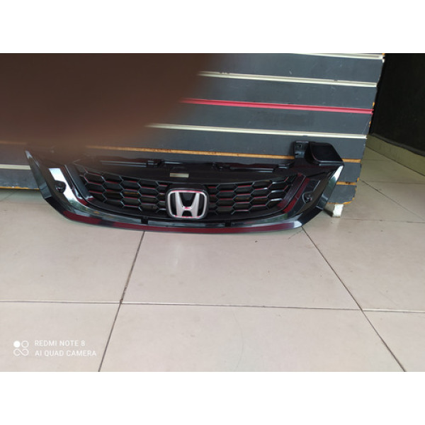 Grade Parachoque Dianteiro Civic 2012 A 2016 Preto Brilhante
