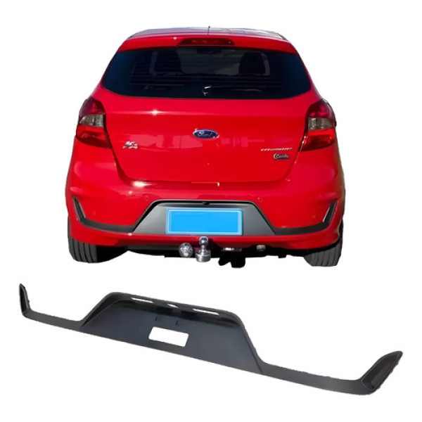 Aplique Moldura Parachoque Trazeiro Ka Retch 2019 2020 Preto