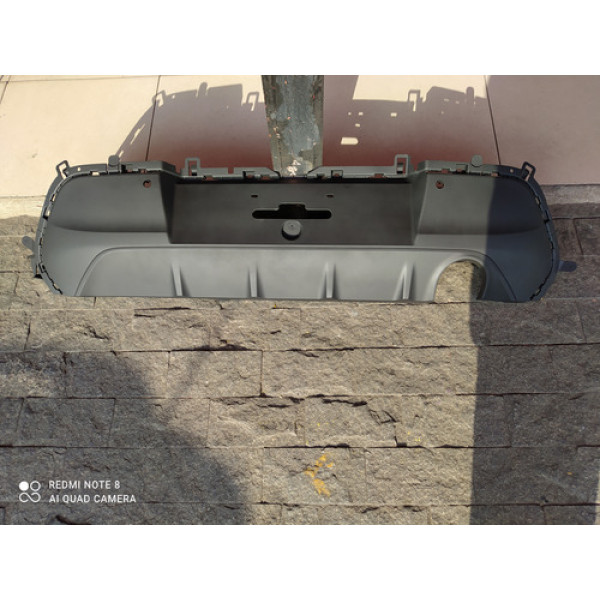 Moldura Parachoque Traseiro Peugeot 208 2020 A 2024 Preto