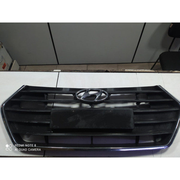 Grade Parachoque Dianteiro Hb20 2016 A 2019 Preto Fosco