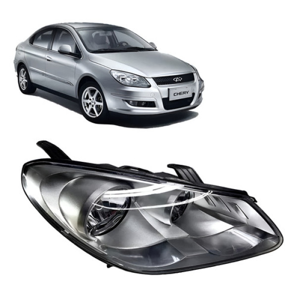 Farol Direito Chery Cielo 2011 2012 2013 2014 Novo Original# - Direito