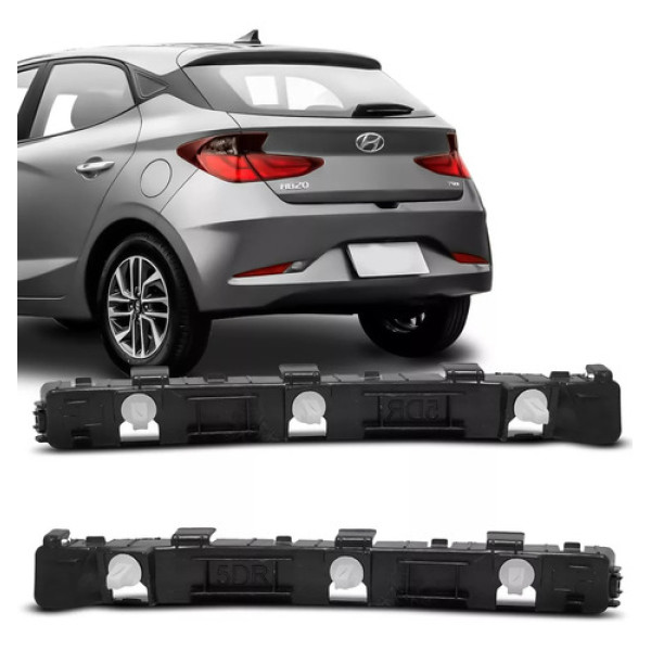 Guia  Parachoque Traseiro Esquerdo Hb20 Hatch 2013 A 2019