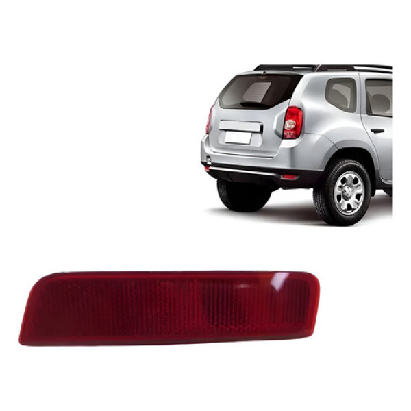 Refletor Olho Gato Parachoque Trazeiro Direito Duster 2013  Vermelho