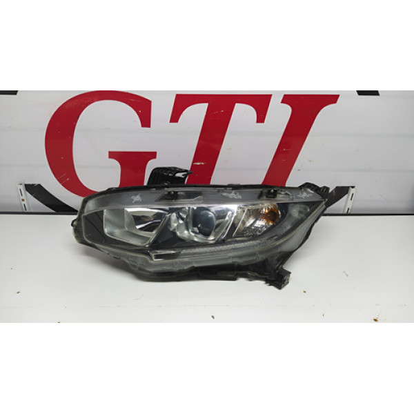 Farol Honda Civic G10  Lado Esquerdo Com Led 2018/2019# Esquerdo