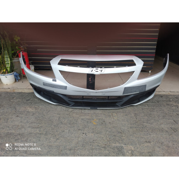 Parachoque Dianteiro Chevrolet Onix Prisma 2013 A 2019 - Prateado