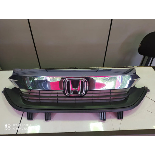 Grade Parachoque Dianteiro Honda City Sedan 2022 A 24 Preto Fosco