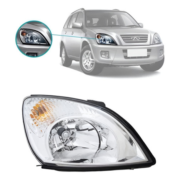 Farol Direito Tiggo 2010 2011 2012 2013 Novo Original# Direito