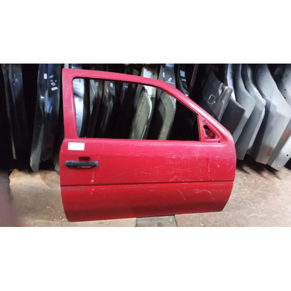 Porta Dianteira Direita Gol Saveiro Parati 95/04 (usado) Dianteira Direita Vermelho