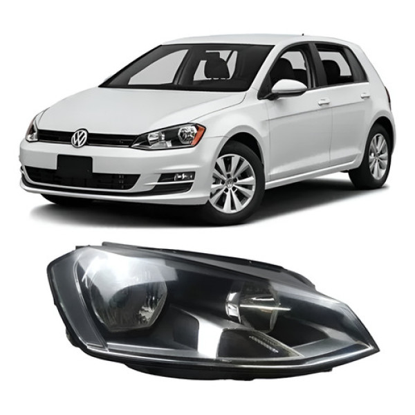 Farol Direito Volkswagen Golf 2014 2015 2016 2017 Hella# Direito