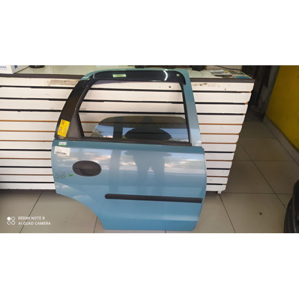 Porta Traseira Direita Corsa Sedan 2002 2003 A 2013 Original - Traseira - Direita - Azul-turquesa