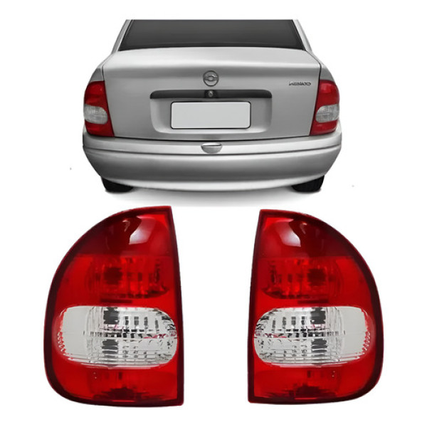 Lanterna Traseira Direita Corsa Sedan Cristal 2000 2010 Direito Vermelho