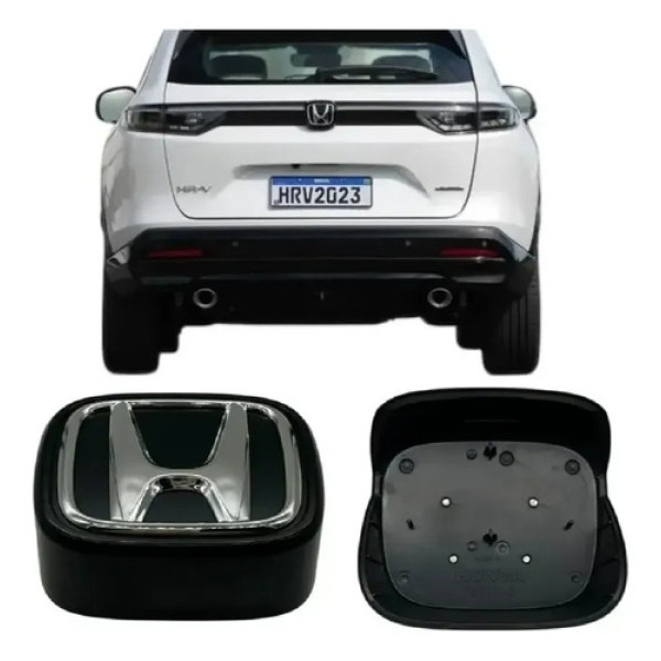 Emblema Tampa Traseira Hr-v 22 A 26 Original Preto