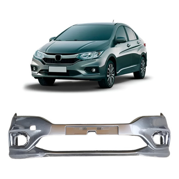Parachoque Dianteiro Honda City 2018 2019 2020 2021 Original Cinza