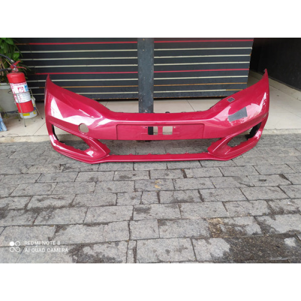Parachoque Dianteiro Honda Fit 2018 A 2021 Vermelho