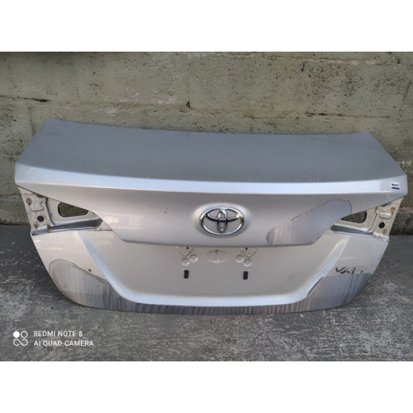 Tampa Porta Mala Traseiro Toyota Yaris Sedan 2019 A 2022 Prateado