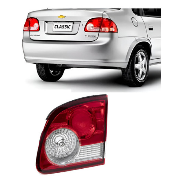 Lanterna Tampa Traseira Direita Corsa Sedan 2011 / 2014  Direito Vermelho