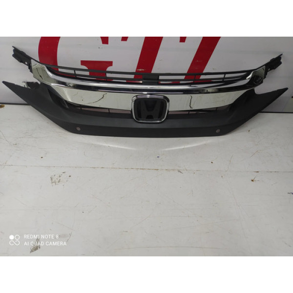 Grade Parachoque Dianteiro Civic G10 2020 2021 Preto Fosco