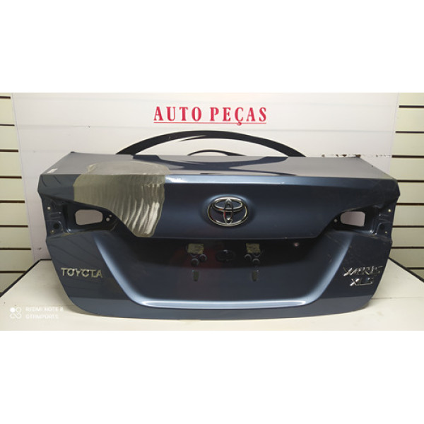 Tampa Porta Mala Traseiro Toyota Yaris Sedan 2017 A 2022 Azul-celeste
