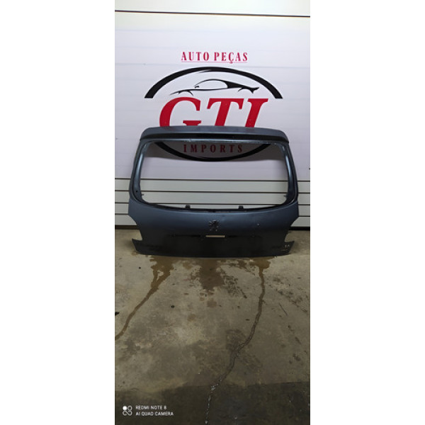 Tampa Porta Mala Traseiro Peugeot 206 207 Hatch  Azul-claro