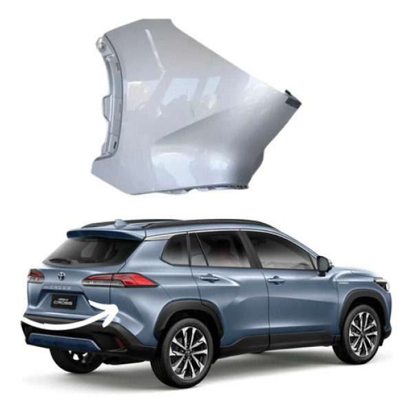 Polaina Parachoque Traseiro Esquerdo Corolla Cross 2020/2022