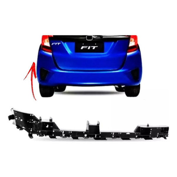Guia Parachoque Traseiro Esquerdo Honda Fit  2018 A 2021
