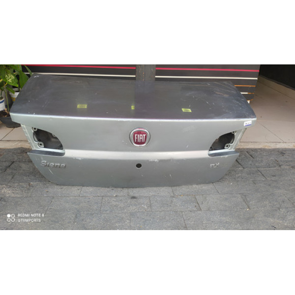 Tampa Porta Mala Traseiro Siena 2008 2009 2010 2011 2012 - Prateado