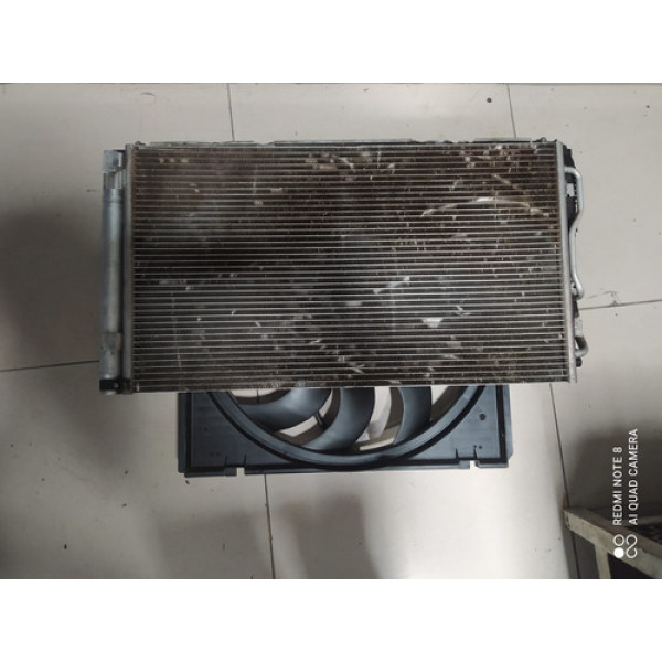 Radiador Condensador Ventoinha Defletor Bmw 320 Turbo 14/17