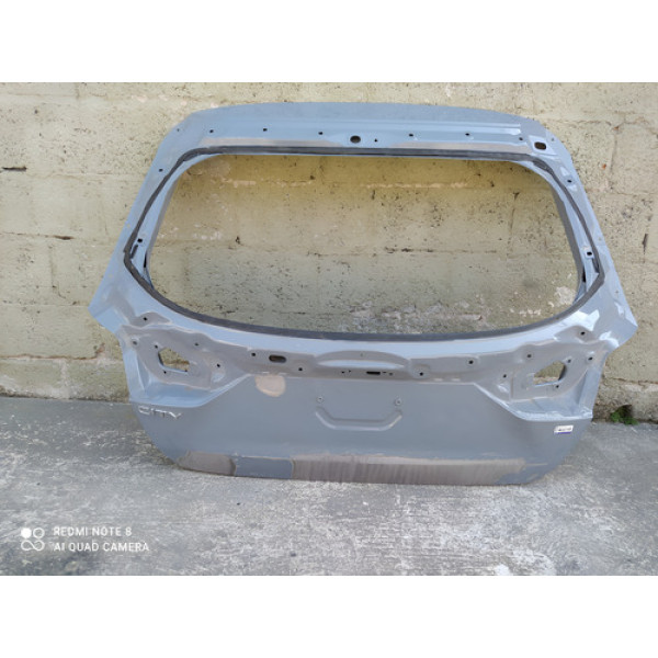 Tampa Porta Mala Traseiro Honda City Hatch 2022 2023 - Cinza-escuro