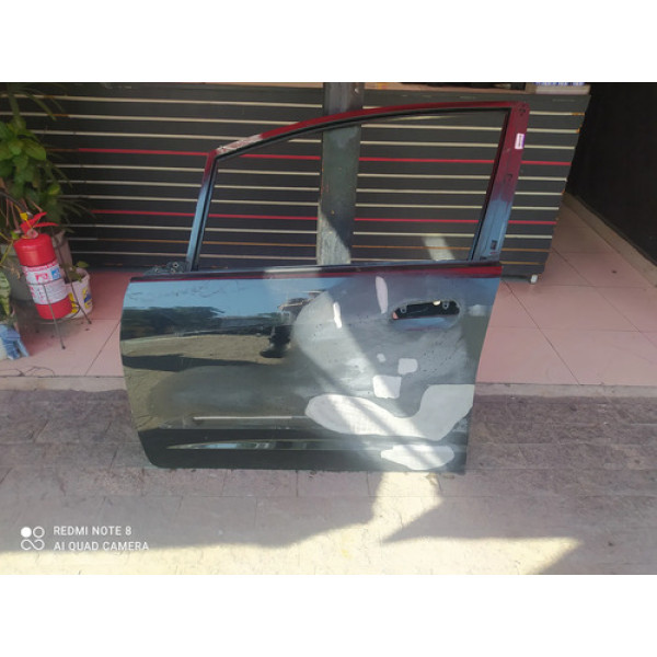 Porta Dianteira Esquerda Honda Fit 2009 A 2014 Dianteira Esquerdo Preto