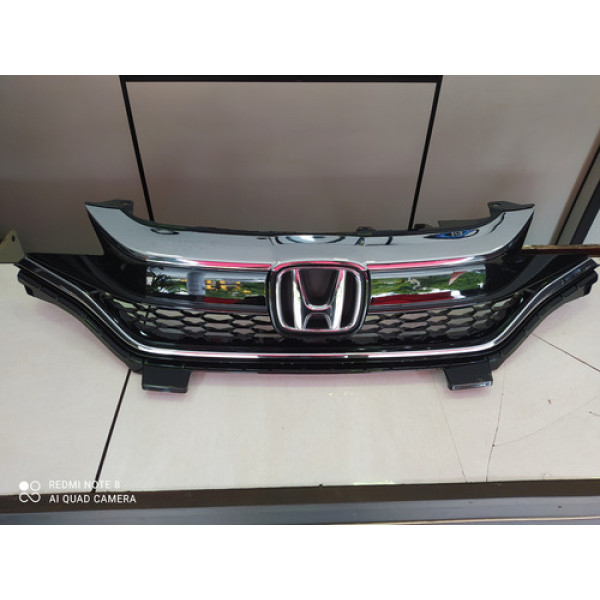 Grade Parachoque Dianteiro Honda Fit 2019 A 2021 Preto Brilhante