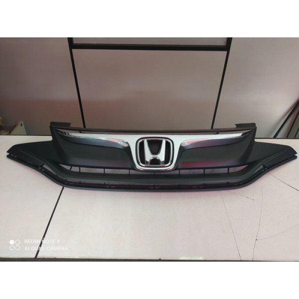 Grade Parachoque Dianteiro Honda Fit 2015 2016 2017 Preto Fosco