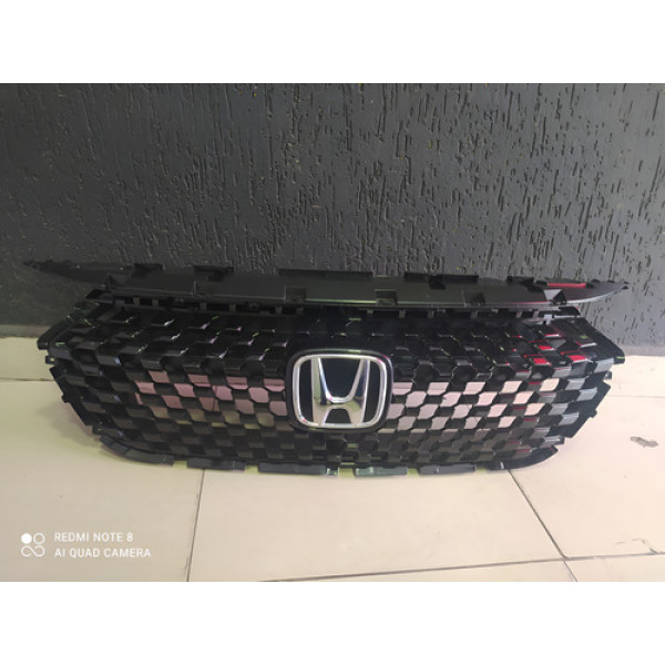 Grade Parachoque Dianteiro Honda Hrv 2023 2024 2025 Preto Brilhante Brilhante