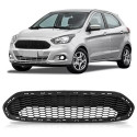 Grade Central Parachoque Dianteiro Ka 2015 2016 2017  Preto