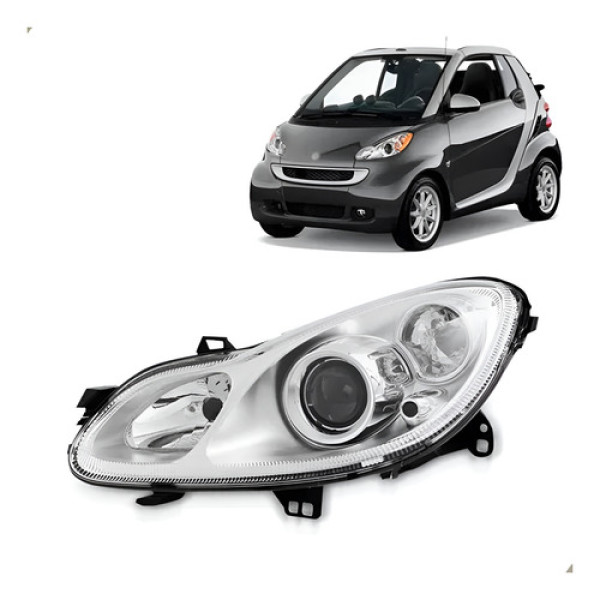 Farol Esquerdo Smart Fortwo 2007 2008 09 10 11 12 13 14 15# - Esquerdo
